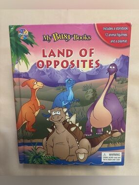 My Busy Books: Land of Opposites - Dinosaur Story Book w/ Playmat
